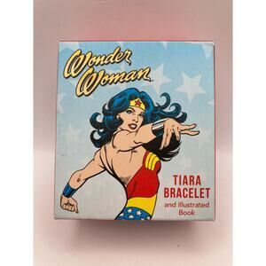 Wonder Woman Tiara Bracelet and Illustrated Book by Matthew Manning NIB